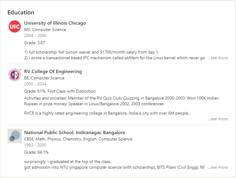 Education Section