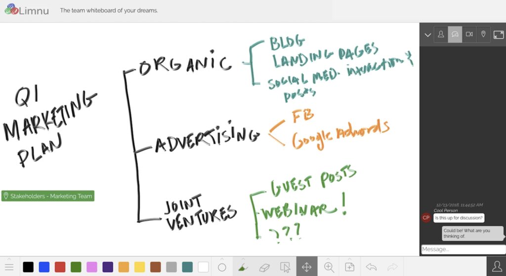 SaaS Whiteboard from Limnu